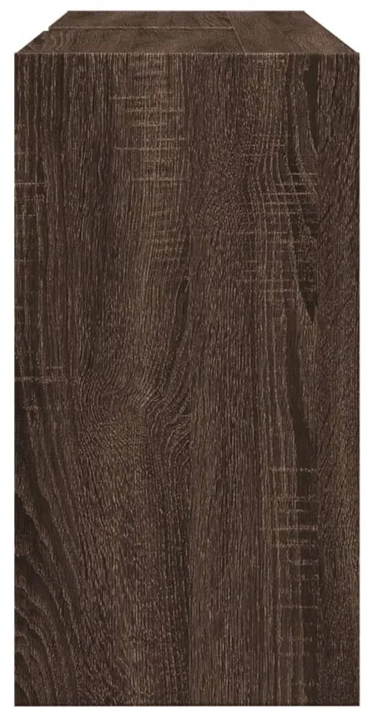 barna tölgy színű szerelt fa mosdószekrény 90 x 29 x 55 cm