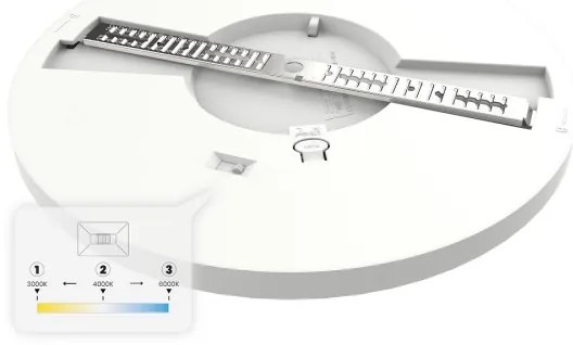 LED mennyezeti lámpa EVORA LED/18W/230V 3000/4000/6000K átm. 22,5 cm fehér