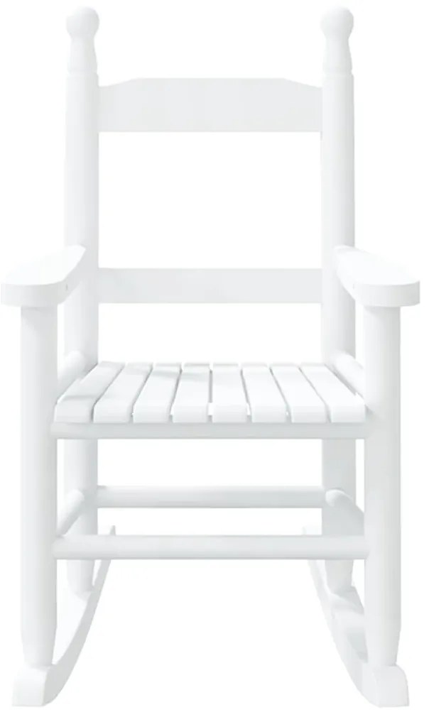 vidaXL 2 db fehér tömör nyárfa gyerekhintaszék