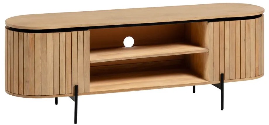 Natúr színű mangófa TV-állvány 160x56 cm Licia – Kave Home