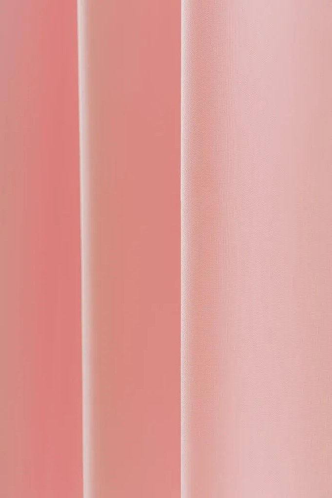 OXFORD LIGHT rózsaszín függöny 140x250 cm Felfüggesztés: Hullámos sínszalag