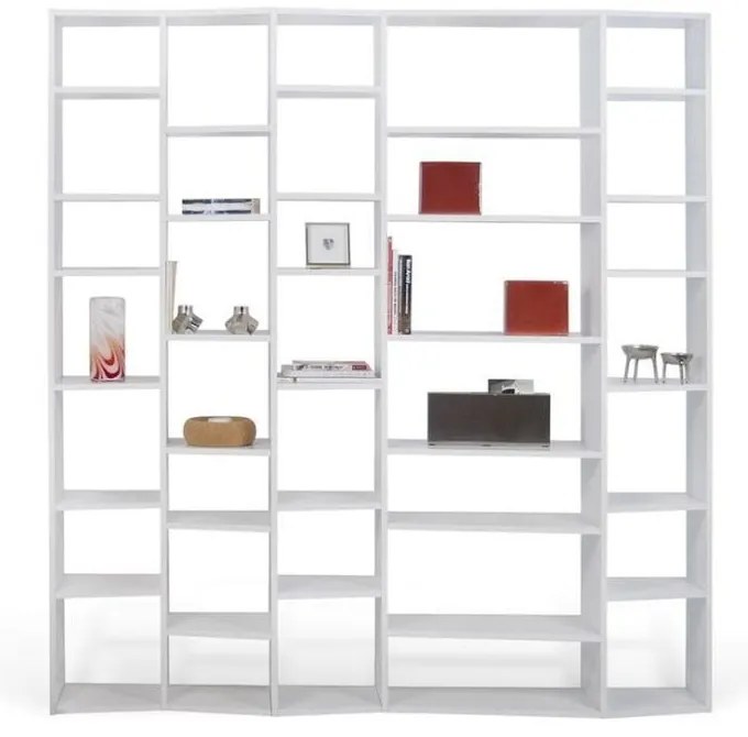 Fehér könyvespolc 216x224 cm Valsa – TemaHome