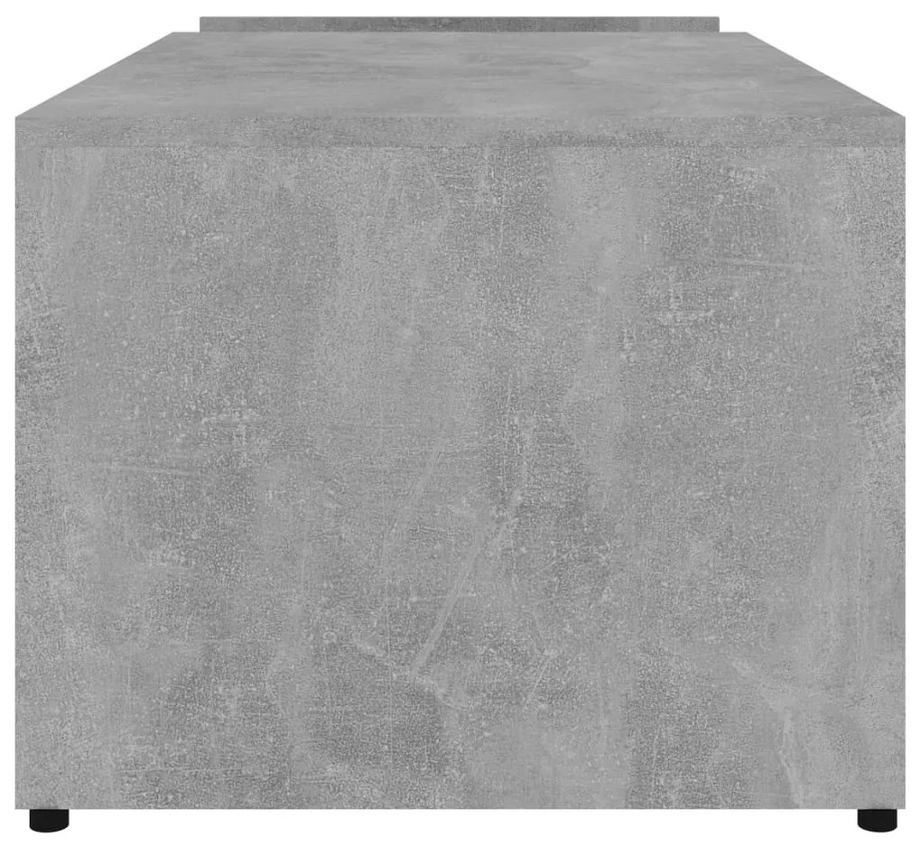 Betonszürke szerelt fa dohányzóasztal 90 x 45 x 35 cm