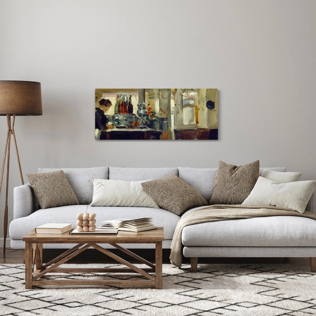 Kép - Style of Edouard Manet, Bon Bock Cafe, reprodukciók (120x50 cm)