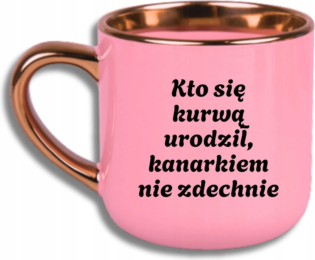 Bögre Rózsaszín Elegáns Nagy Vicces Ajándék Aki K***** Született