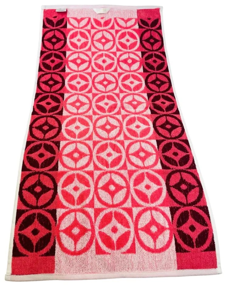 Rózsaszín pamut fürdőlepedő 70x140 cm Compass – JAHU collections