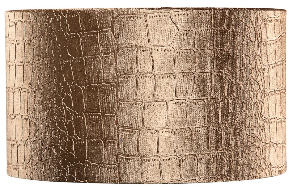 Bársony lámpabúra krokodil mintával és arany belsővel 35/35/20