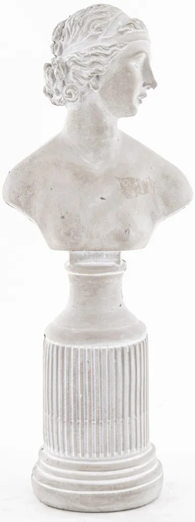 Szobor Dekorfigura Dekoratív cement Szürke 43x17x12cm