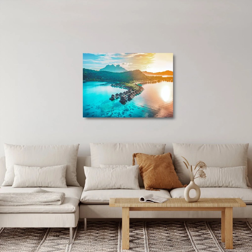 Üveg kép - Bora Bora (70x50 cm)