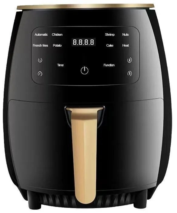 NewLine S Lux légkeveréses sütő (6L) 2400W fekete DAMN-MD222