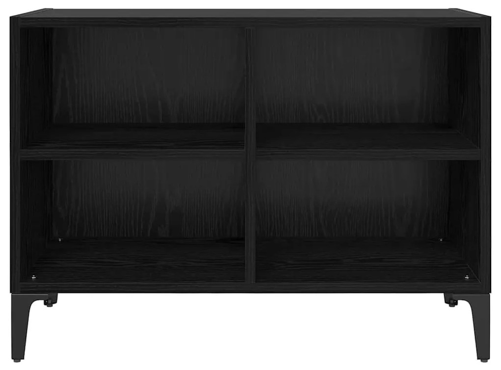vidaXL TV szekrény garnitúra Fekete 69,5 x 30 x 50 cm Faanyag