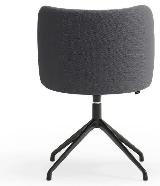 Sötétszürke kárpitozott étkezőfotel Mogi – Teulat