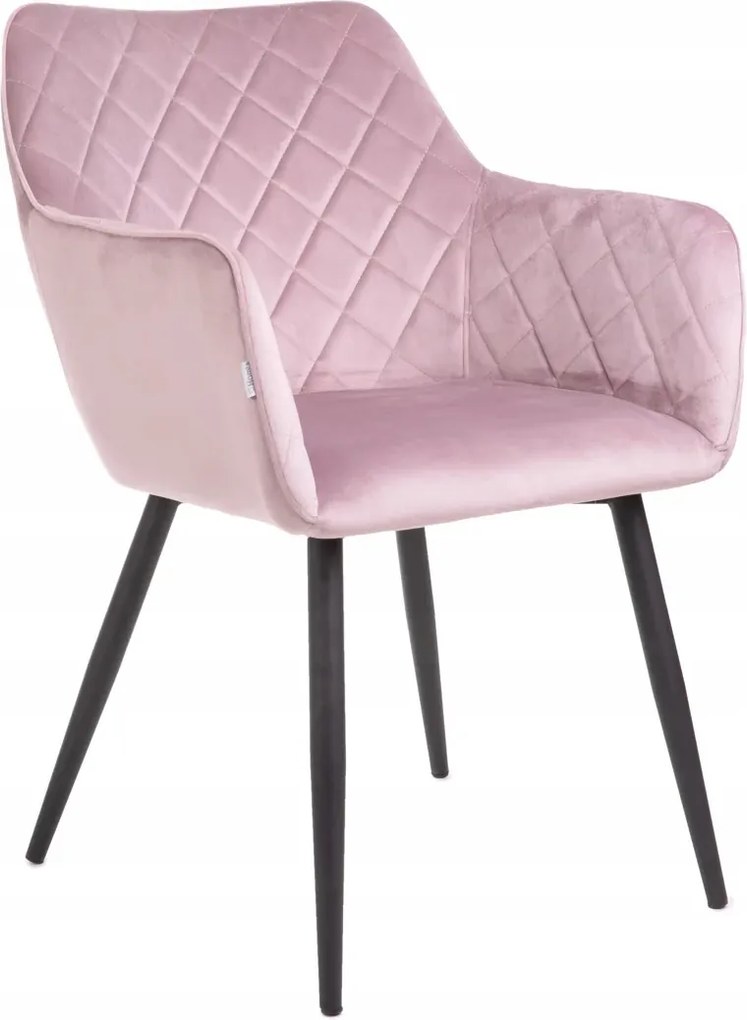 Shelton velúr szék rózsaszín 56x60x84cm Homla