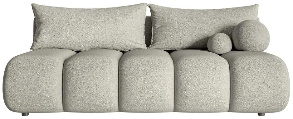 Háromszemélyes kanapé Didier mini  (szürkés bézs + fekete). 1100577