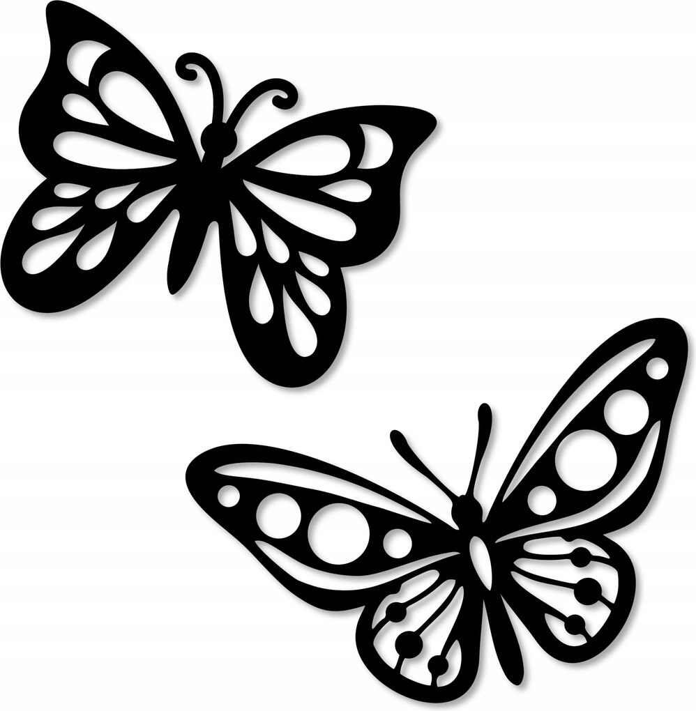 Pillangók A Falon Fali Dekoráció Áttört Panel Kép Dekoráció Pillangókkal 3D