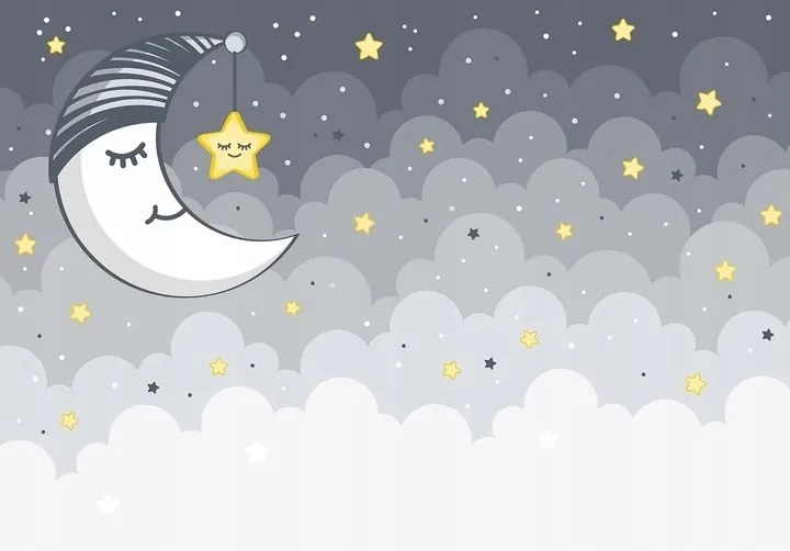 Gyerek fotótapéta Hold Csillagok XXL 312x219