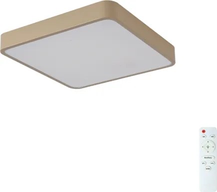 Brilagi-LED dimmelhető mennyezeti lámpatest POOL LED/36W/230V 3000-6000K 40x40 cm bézs+távirányítóval
