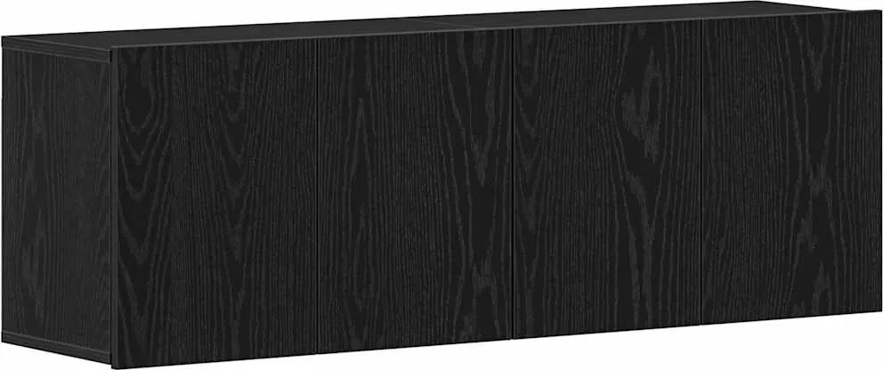 vidaXL 2 db fekete tölgyfa TV-szekrény 120 x 30 x 41 cm