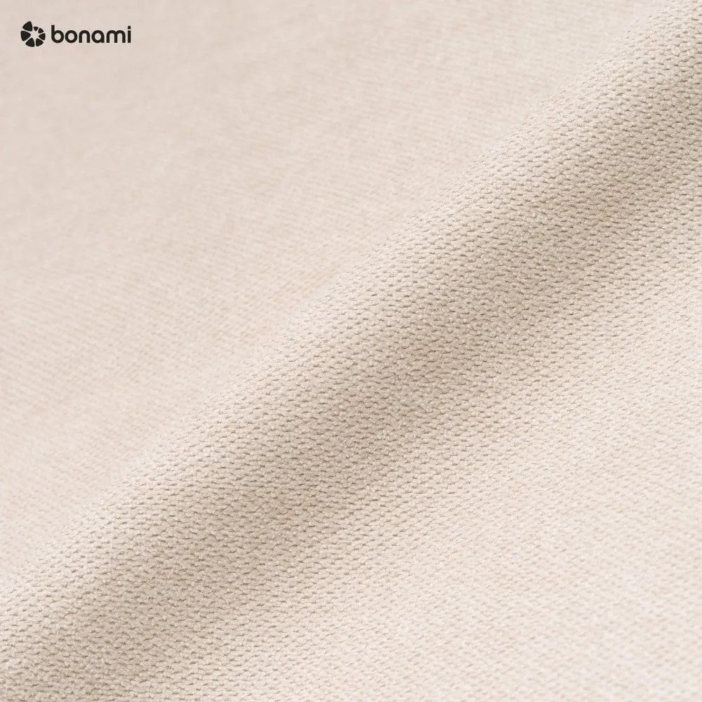 Krémszínű kinyitható sarokkanapé (jobb oldali) Leon – Bobochic Paris