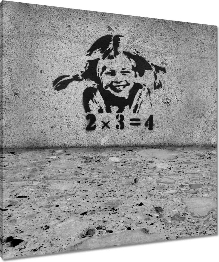 Vászonkép 90x90 Banksy A szeplős lány