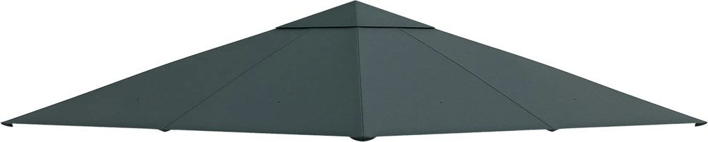 Outsunny Kerti Pavilon Napernyő Huzat kb. 3 x 3 m Pavilonhoz, Vízálló, Csere Napernyő, Pavilon Huzat, Napvédelem, 8 Vízlevezető Nyílás, Poliészter, Sö