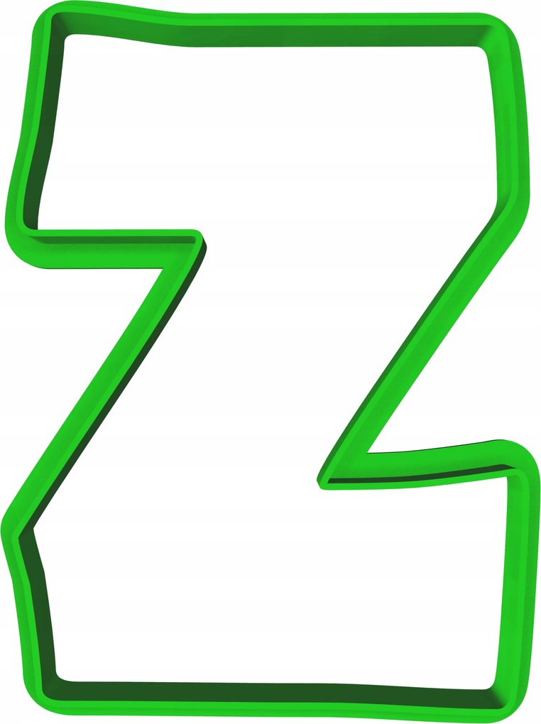 Oktató Keksz- És Mézeskalács lyukasztó Betű Z 8cm