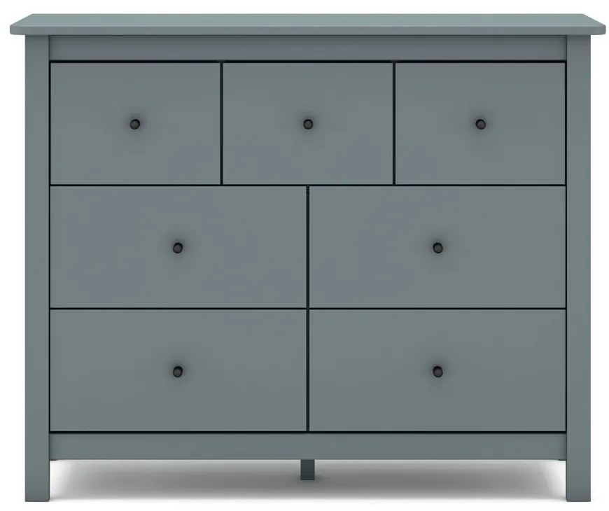 Szürkészöld borovi fenyő komód 110x80x40 cm Misti – Marckeric