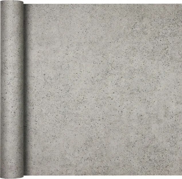 Papír tapéta, mint a Beton realisztikus utánzata szürke vakolat