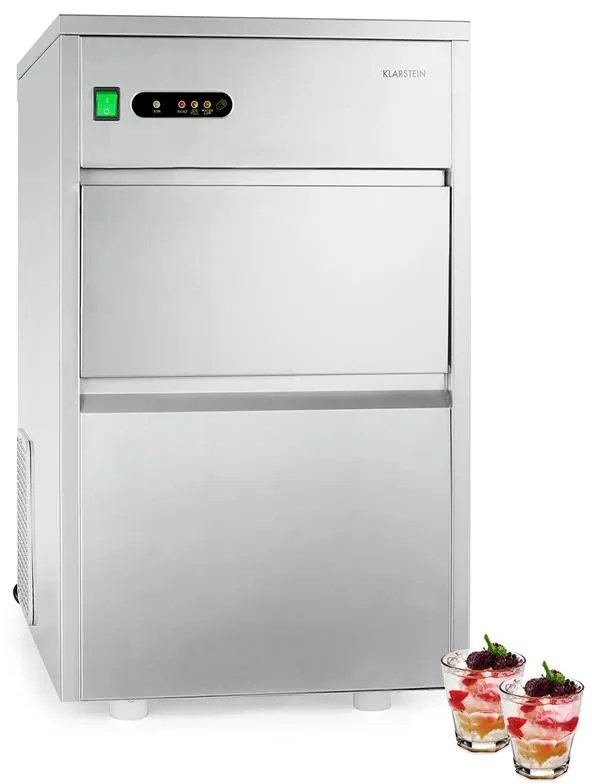 Klarstein Powericer XXL, jégkocka készítő, ipari berendezés légkocka gyártáshoz, 160 W