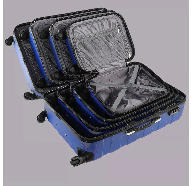 Deuba 4 darabos utazóbőrönd szett - kék