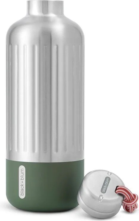 Ezüstszínű rozsdamentes acél termopalack 850 ml Explorer – Black + Blum