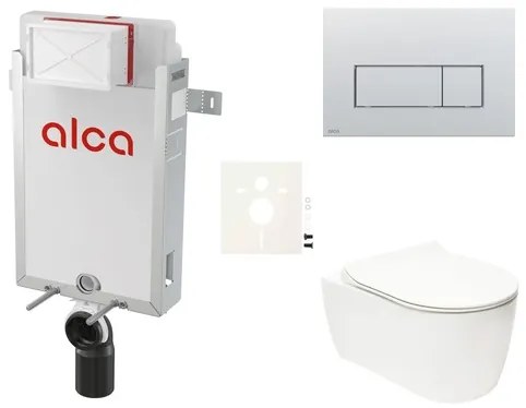 Fali WC szett Alca befalazáshoz + Glacera Alfa WC SIKOAA9