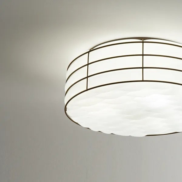 SIRU - Mennyezeti lámpa TAMIS 3xE14/40W/230V fekete/fehér Velencei üveg