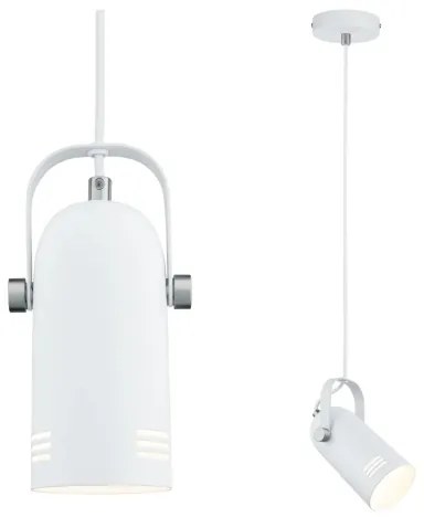 Paulmann 79767 - LED 1xE27/8W Kábeles függőlámpa LAVEA 230V fehér