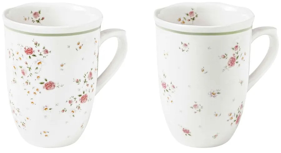 Nonna Rosa 2 db fehér porcelán bögre - Brandani