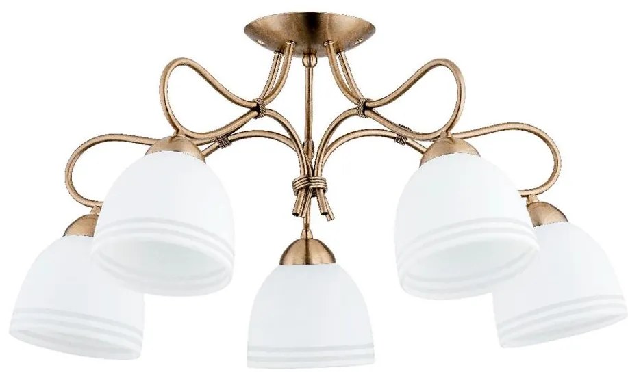 Felületre szerelhető csillár FILA 5xE27/15W/230V bronz