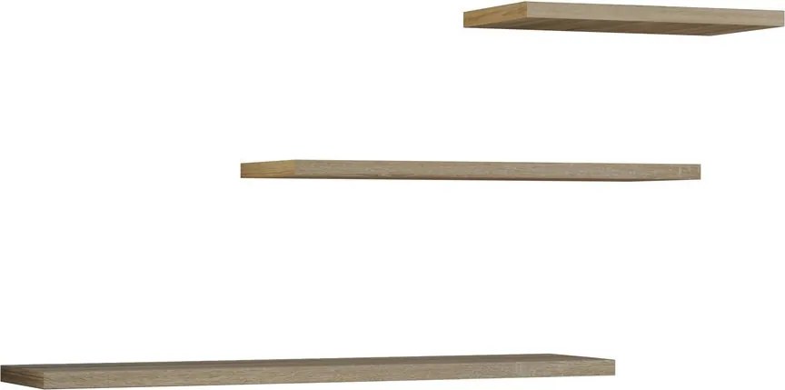 Tobi 3P fali lebegőpolc (3db), sonoma