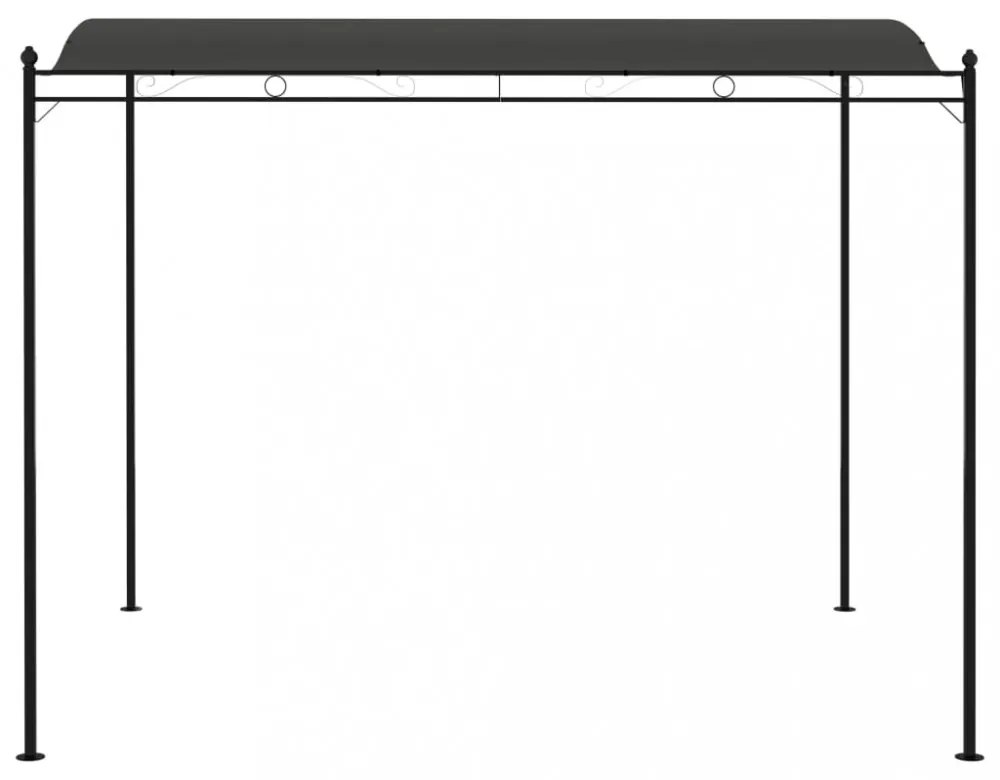 antracitszürke napellenző 3 x 2,4 m