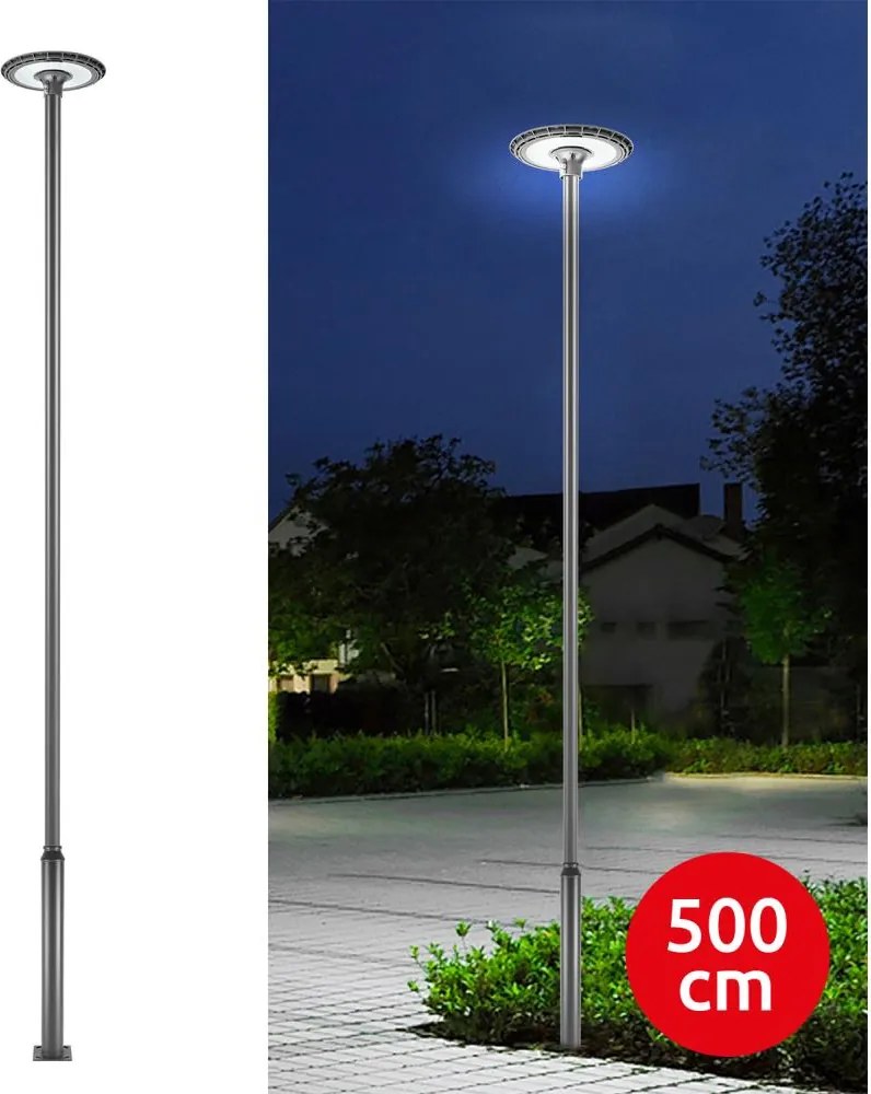 Brilagi-LED Kültéri utcai lámpa 5 m-es oszloppal URBANSPARK LED/120W/230V antracit IP65
