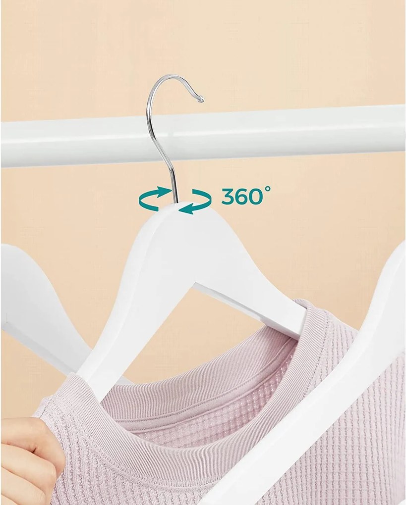 Vállfák, juharfa ruhafogasok vállrésszel 20 db-os csomag