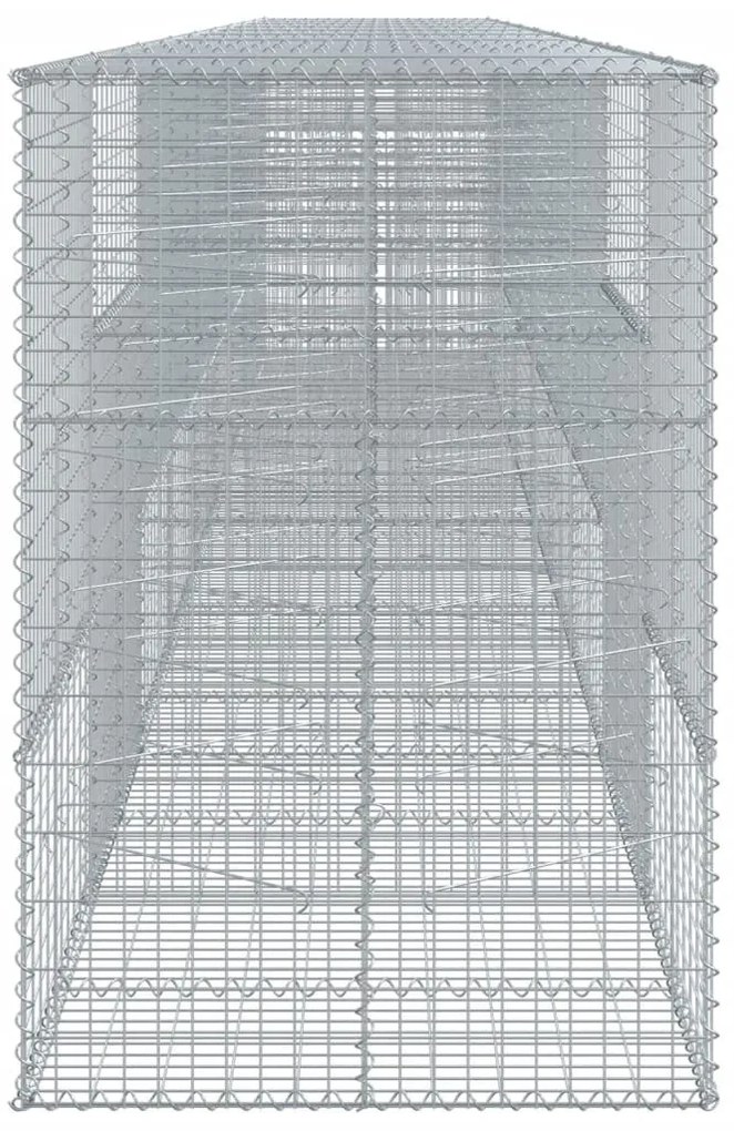 horganyzott vas gabion kosár fedéllel 900 x 100 x 150 cm
