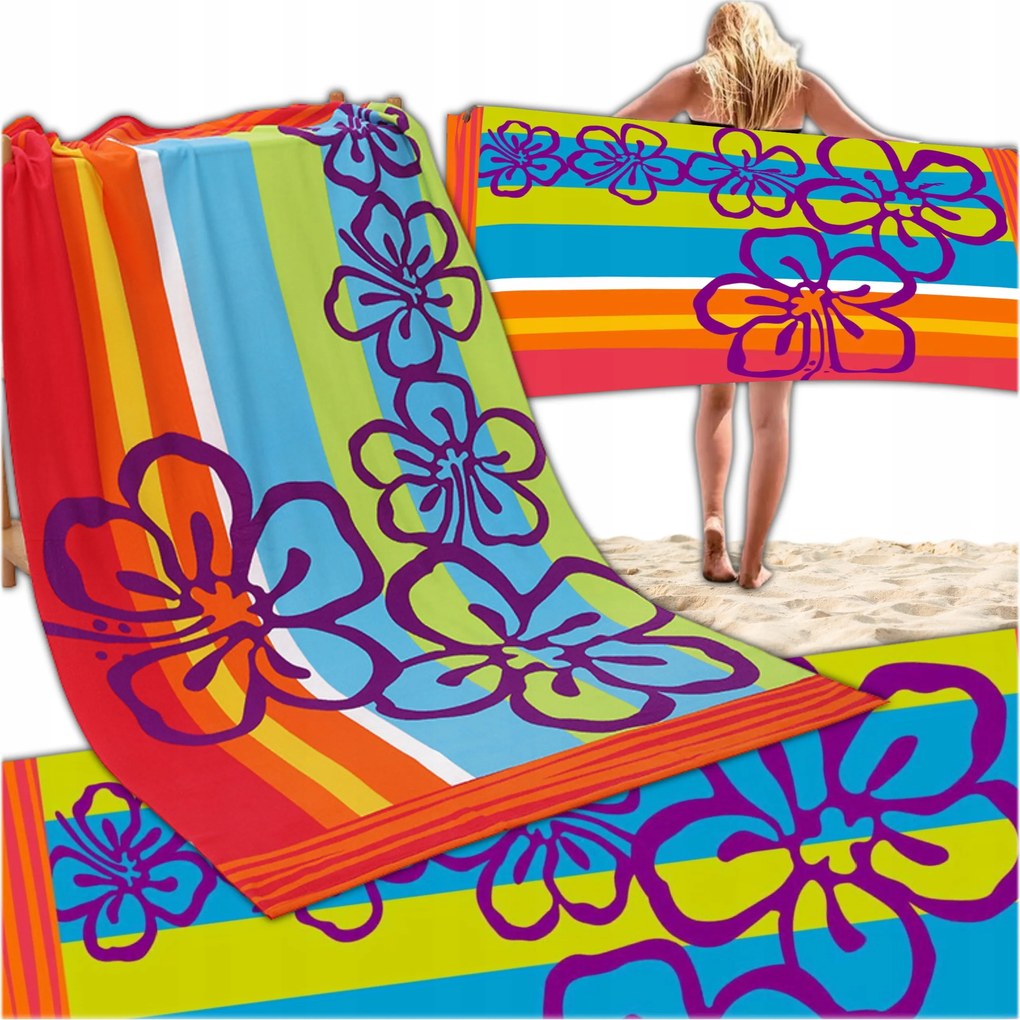 Gyorsan száradó Mikroszálas Strandtörölköző Edzőtermi 180x100 cm