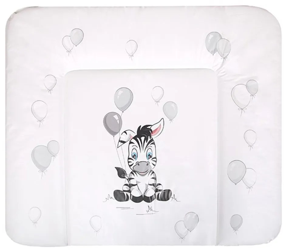 Pelenkázó lap puha New Baby Zebra fehér 85x70