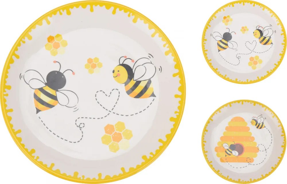 Honey méhecskés tányér 20cm kétféle
