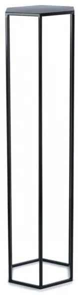 Virágállvány 100x24 cm fekete