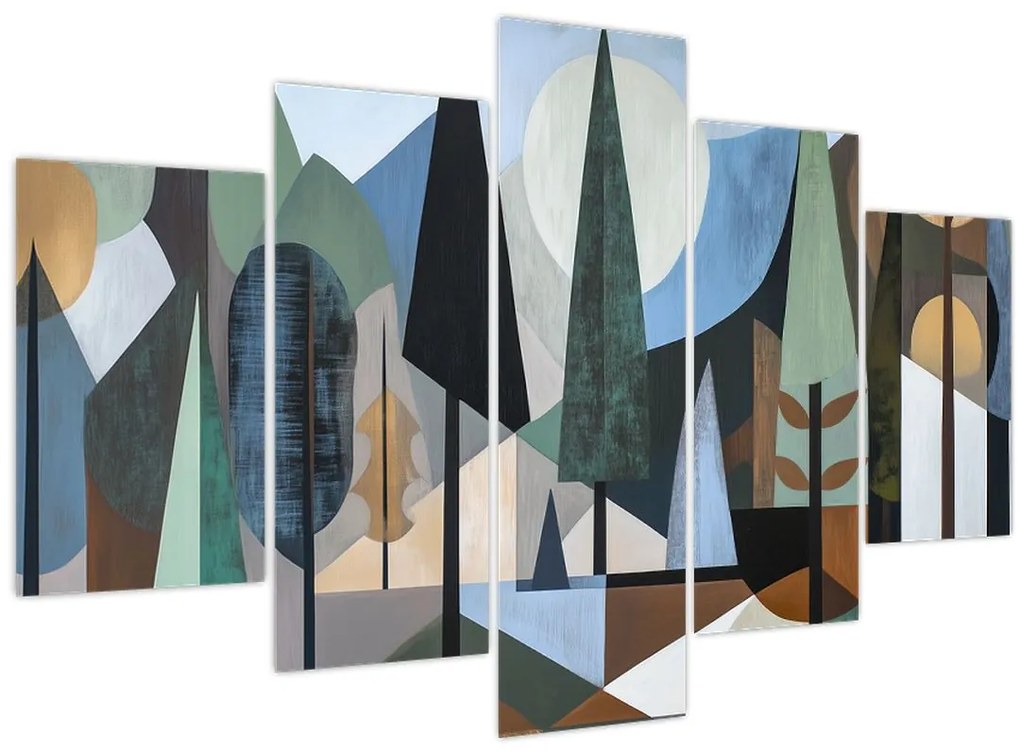 Kép - Természetes geometriai absztrakció II. (150x105 cm)