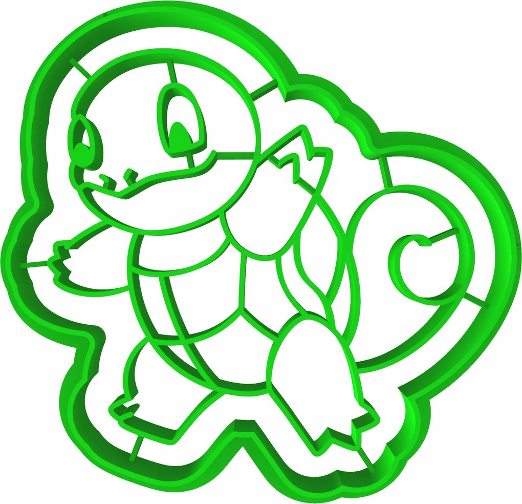 Sütemény lyukasztó forma Pokemon Squirtle 1 8cm