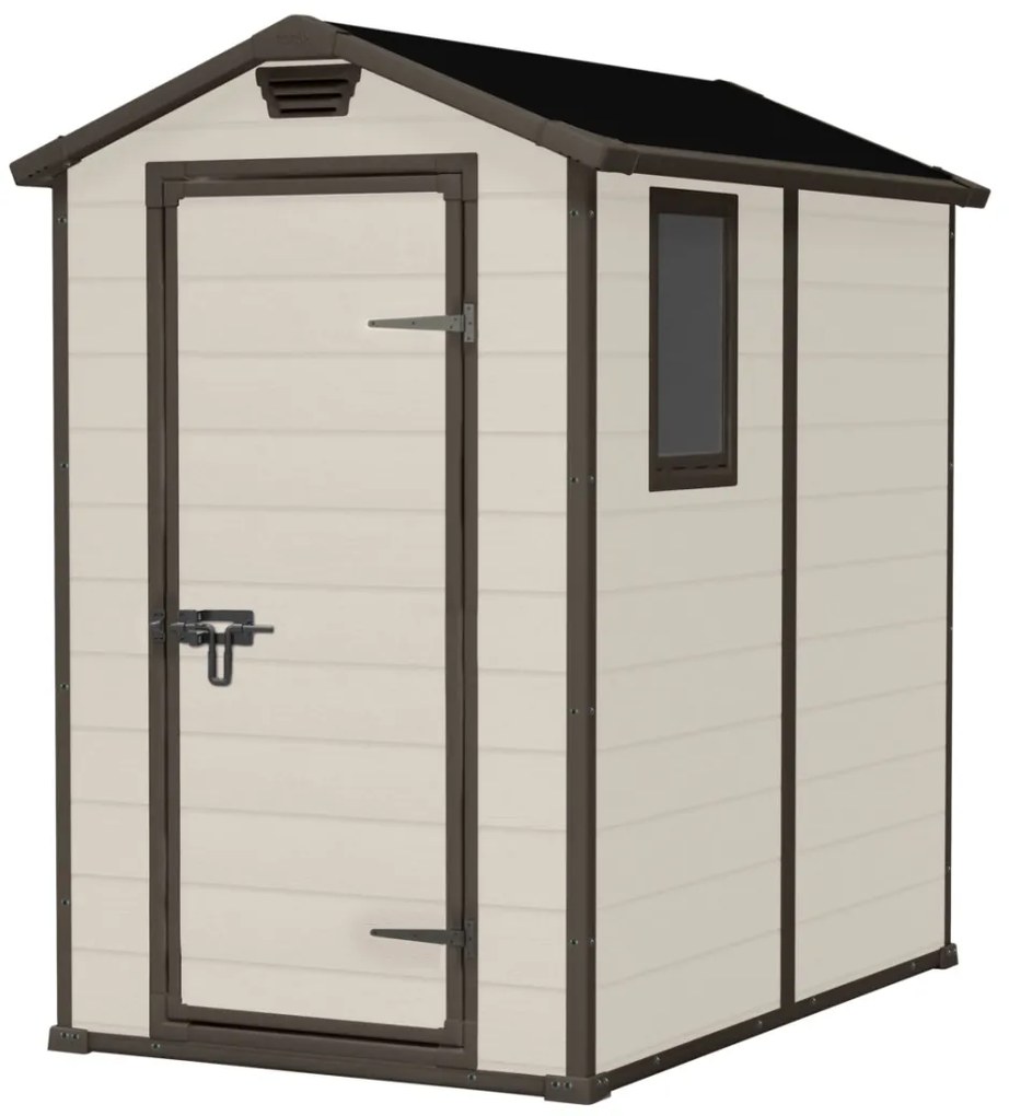 Keter Manor 4x6 műanyag szerszámos ház 198x130x192cm Bézs színű
