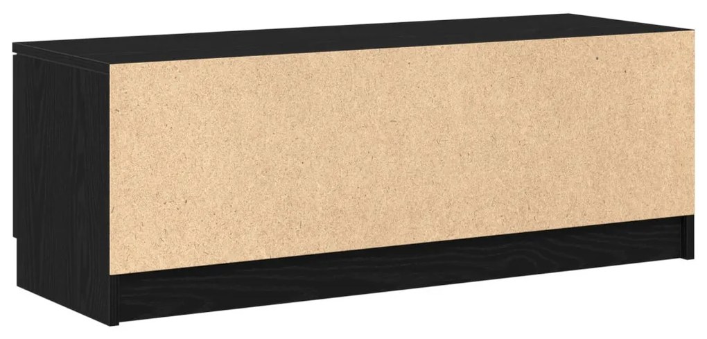 TV Szekrény Fekete Tölgy 102x35x36,5 cm Műgyanta