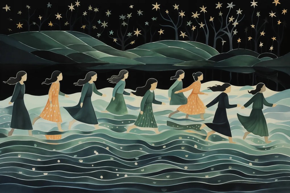 Poszter 60x40cm Éjszakai körmenet